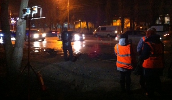 В Воронеже устраняют аварию на газопроводе.