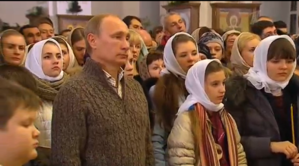 Владимир Путин встречает Рождество с воронежцами.