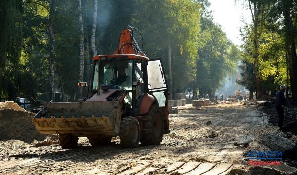 В Воронеже продолжается реконструкция парка «Динамо».
