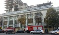 Пожарные около здания ЦУМа в Воронеже.