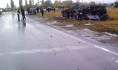 Автобус из Воронежа перевернулся в Ростовской области.