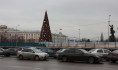 Каток на площади Ленина.