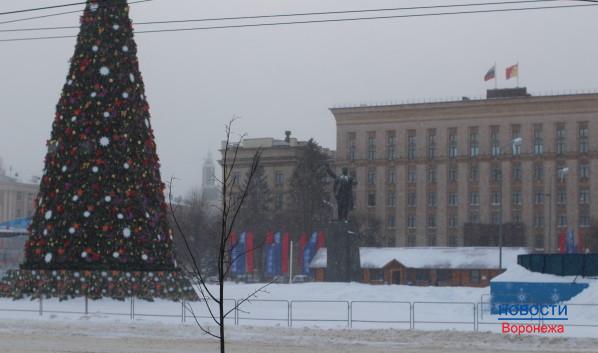 Площадь Ленина 30 декабря 2014 года.