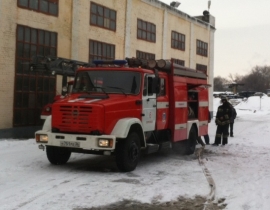 Пожар на воронежском заводе.