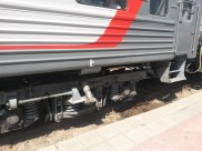 Поезд загорелся на перегоне между станциями Графская и Углянец.