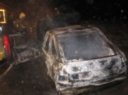 Легковушка сгорела в Воронежской области.
