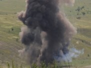 Бомбу уничтожили на полигоне.