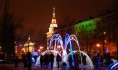 Зимний фонтан открылся в Кольцовском сквере.