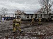 Сгоревший интернат в Новохоперском районе.
