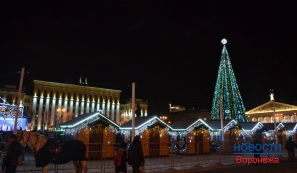Площадь Ленина 31 декабря 2015 года.