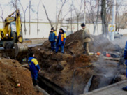 Авария на теплотрассе.