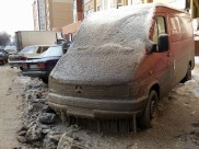 Машины теперь нереально очистить в мороз.