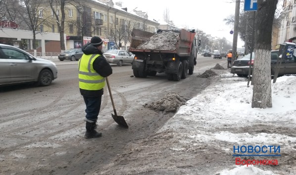 Из Воронежа будут вывозить снег.