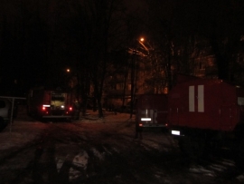 Пожар произошел в девятиэтажке.