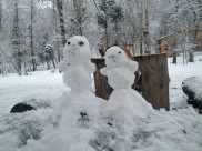 На выходных в городе выпадет снег.