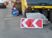 В Воронеже идет аварийный ремонт дорог.
