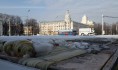В Воронеже разбирают каток.