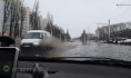 Потоп на улице Новосибирской.