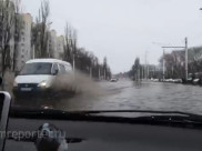 Потоп на улице Новосибирской.