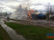 Пожар тушили 97 человек.