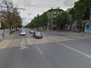 Камеры установят около этого пешеходного перехода.