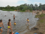 Пляж в Боровом.