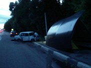 В аварии пострадали три человека.