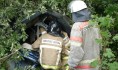 Иномарка получила сильные повреждения.