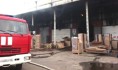 Крупный пожар на мебельном складе.