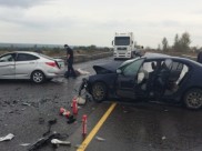 Авария с 5 пострадавшими.