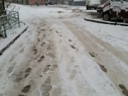 На выходных в городе выпадет снег.