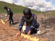 Боеприпасы подорвали.