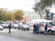 Авария произошла на пешеходном переходе.