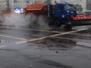 Техника готова убирать город в случае снегопада.