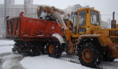 Как улицы города расчищает техника после снегопада.
