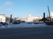 Собрали первый ярус елки.