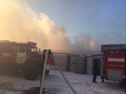 Пожар на складе.