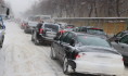 Пробки парализовали движение в Воронеже.