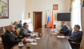 На встрече с губернатором Алексеем Гордеевым.