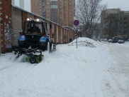 В Воронеже продолжат убирать улицы от снега.