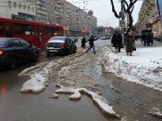 Во время потепления в Воронеже ожидаются большие лужи.