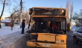 Маршрутный автобус попал в ДТП.