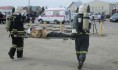 Эвакуировали на носилках.