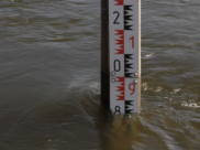 Вода на уровне дорожного полотна.