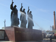 Монумент помыли накануне 9 Мая.