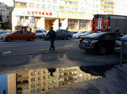 Авария с участием автобуса и трех авто.
