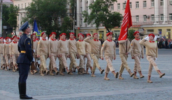 Генеральная репетиция парада Победы-2017 в Воронеже.