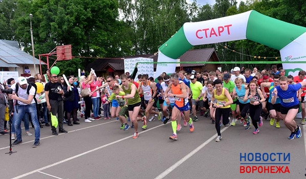 Финиш «Зеленого марафона» в Воронеже.