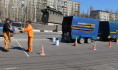Нанесение дорожной разметки.
