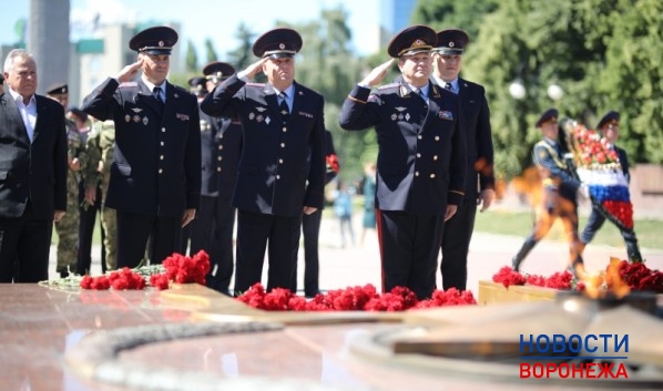 Полицейские почтили память погибших в Великой Отечественной войне.